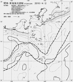 一都三県漁海況速報、関東・東海海況速報(2010/04/02)