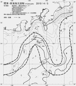 一都三県漁海況速報、関東・東海海況速報(2010/04/05)
