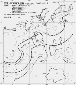 一都三県漁海況速報、関東・東海海況速報(2010/04/08)