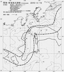 一都三県漁海況速報、関東・東海海況速報(2010/04/13)