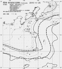 一都三県漁海況速報、関東・東海海況速報(2010/04/25)