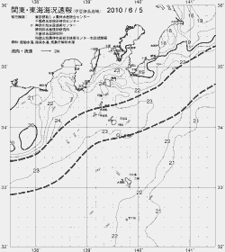 一都三県漁海況速報、関東・東海海況速報(2010/06/05)