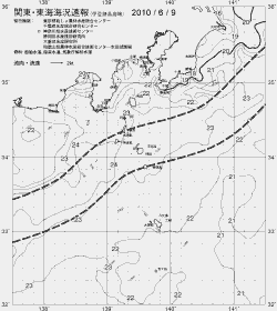 一都三県漁海況速報、関東・東海海況速報(2010/06/09)