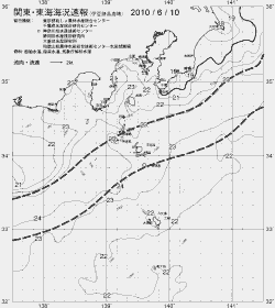 一都三県漁海況速報、関東・東海海況速報(2010/06/10)