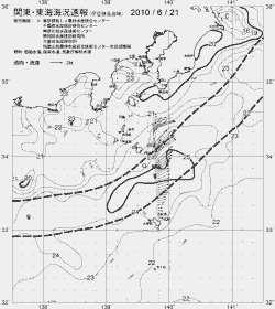 一都三県漁海況速報、関東・東海海況速報(2010/06/21)