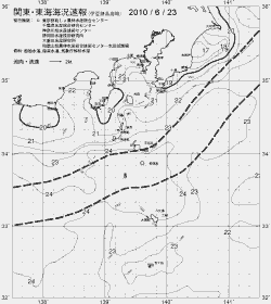 一都三県漁海況速報、関東・東海海況速報(2010/06/23)