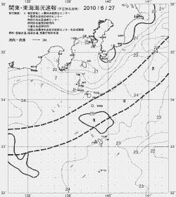 一都三県漁海況速報、関東・東海海況速報(2010/06/27)