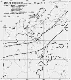 一都三県漁海況速報、関東・東海海況速報(2010/07/02)
