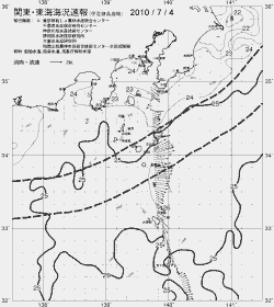 一都三県漁海況速報、関東・東海海況速報(2010/07/04)