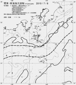 一都三県漁海況速報、関東・東海海況速報(2010/07/08)