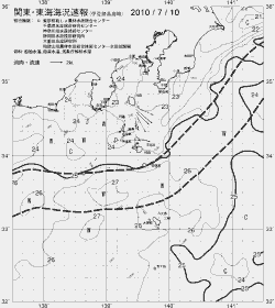 一都三県漁海況速報、関東・東海海況速報(2010/07/10)