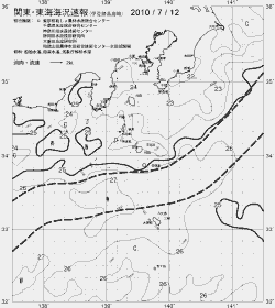一都三県漁海況速報、関東・東海海況速報(2010/07/12)