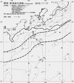一都三県漁海況速報、関東・東海海況速報(2010/07/17)