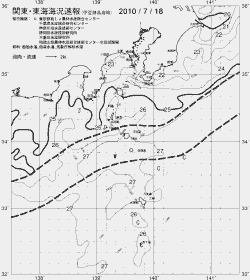 一都三県漁海況速報、関東・東海海況速報(2010/07/18)