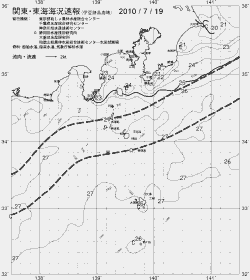 一都三県漁海況速報、関東・東海海況速報(2010/07/19)
