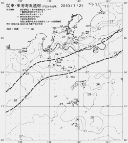 一都三県漁海況速報、関東・東海海況速報(2010/07/21)