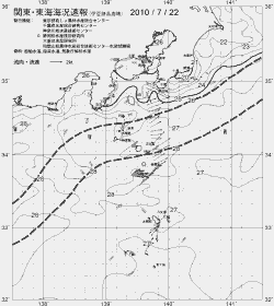一都三県漁海況速報、関東・東海海況速報(2010/07/22)