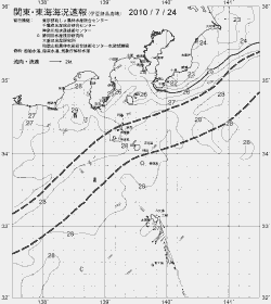 一都三県漁海況速報、関東・東海海況速報(2010/07/24)
