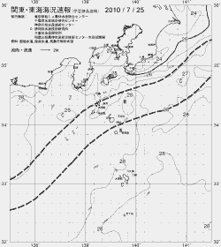 一都三県漁海況速報、関東・東海海況速報(2010/07/25)