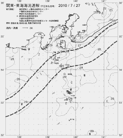 一都三県漁海況速報、関東・東海海況速報(2010/07/27)
