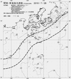 一都三県漁海況速報、関東・東海海況速報(2010/07/28)