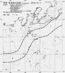 一都三県漁海況速報、関東・東海海況速報(2010/08/01)