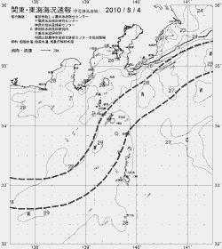 一都三県漁海況速報、関東・東海海況速報(2010/08/04)