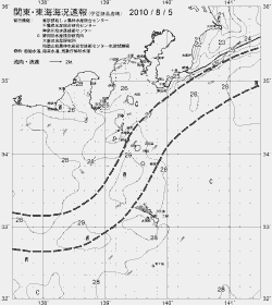 一都三県漁海況速報、関東・東海海況速報(2010/08/05)