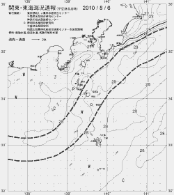 一都三県漁海況速報、関東・東海海況速報(2010/08/06)