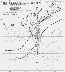 一都三県漁海況速報、関東・東海海況速報(2010/08/07)