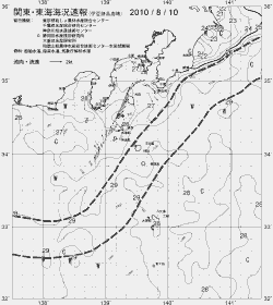 一都三県漁海況速報、関東・東海海況速報(2010/08/10)