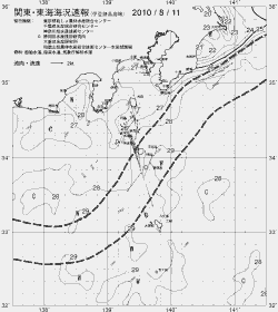 一都三県漁海況速報、関東・東海海況速報(2010/08/11)