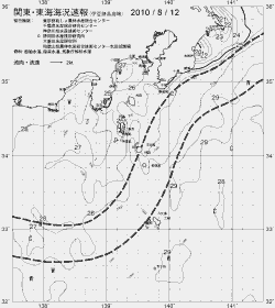一都三県漁海況速報、関東・東海海況速報(2010/08/12)