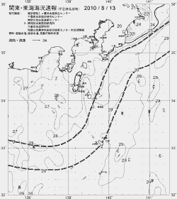 一都三県漁海況速報、関東・東海海況速報(2010/08/13)