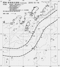 一都三県漁海況速報、関東・東海海況速報(2010/08/14)
