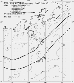 一都三県漁海況速報、関東・東海海況速報(2010/08/16)