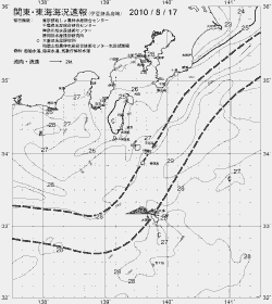 一都三県漁海況速報、関東・東海海況速報(2010/08/17)