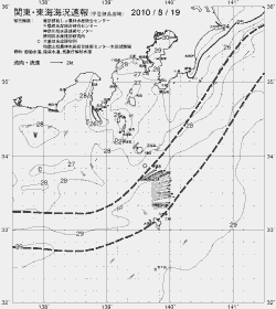一都三県漁海況速報、関東・東海海況速報(2010/08/19)
