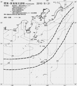 一都三県漁海況速報、関東・東海海況速報(2010/08/21)