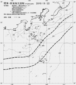 一都三県漁海況速報、関東・東海海況速報(2010/08/22)
