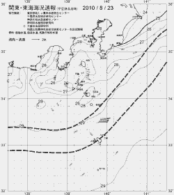 一都三県漁海況速報、関東・東海海況速報(2010/08/23)