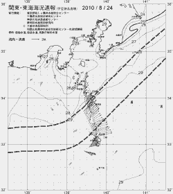 一都三県漁海況速報、関東・東海海況速報(2010/08/24)