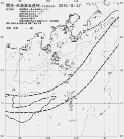 一都三県漁海況速報、関東・東海海況速報(2010/08/27)