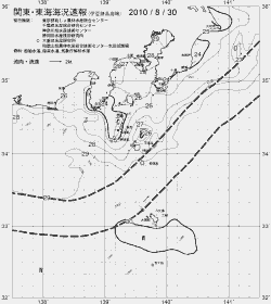 一都三県漁海況速報、関東・東海海況速報(2010/08/30)