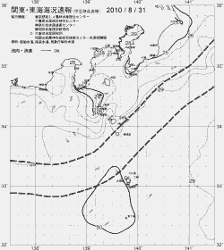 一都三県漁海況速報、関東・東海海況速報(2010/08/31)