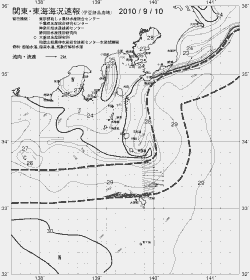 一都三県漁海況速報、関東・東海海況速報(2010/09/10)