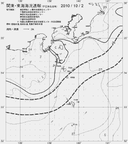 一都三県漁海況速報、関東・東海海況速報(2010/10/02)