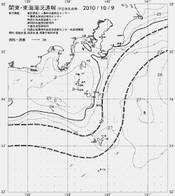 一都三県漁海況速報、関東・東海海況速報(2010/10/09)