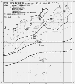 一都三県漁海況速報、関東・東海海況速報(2010/10/22)