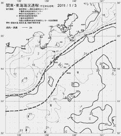 一都三県漁海況速報、関東・東海海況速報(2011/01/03)